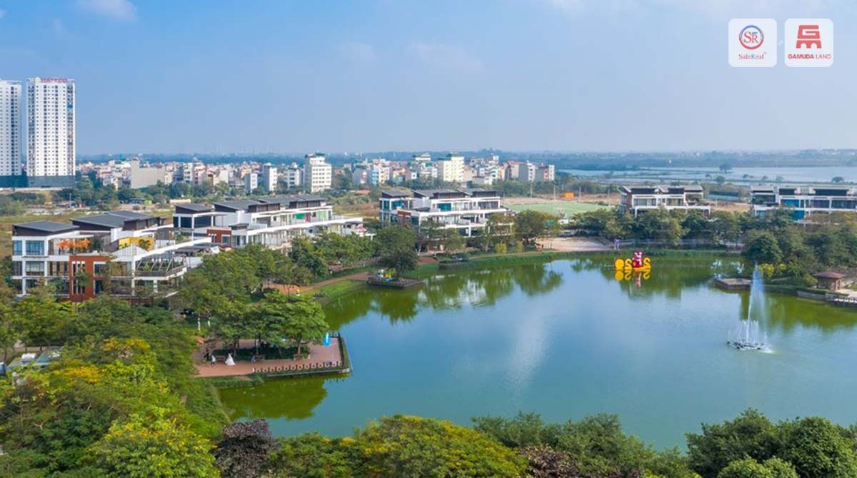 ngoại cảnh khu đô thị gamuda garden