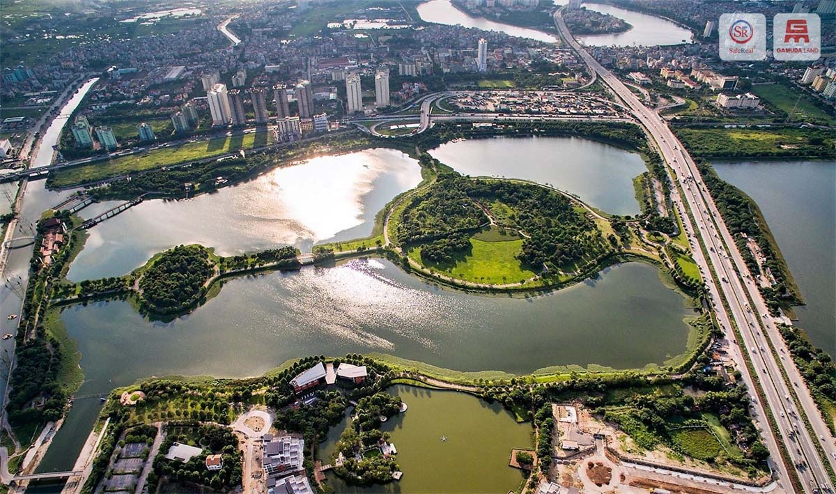 ảnh toàn cảnh khu đô thị gamuda garden