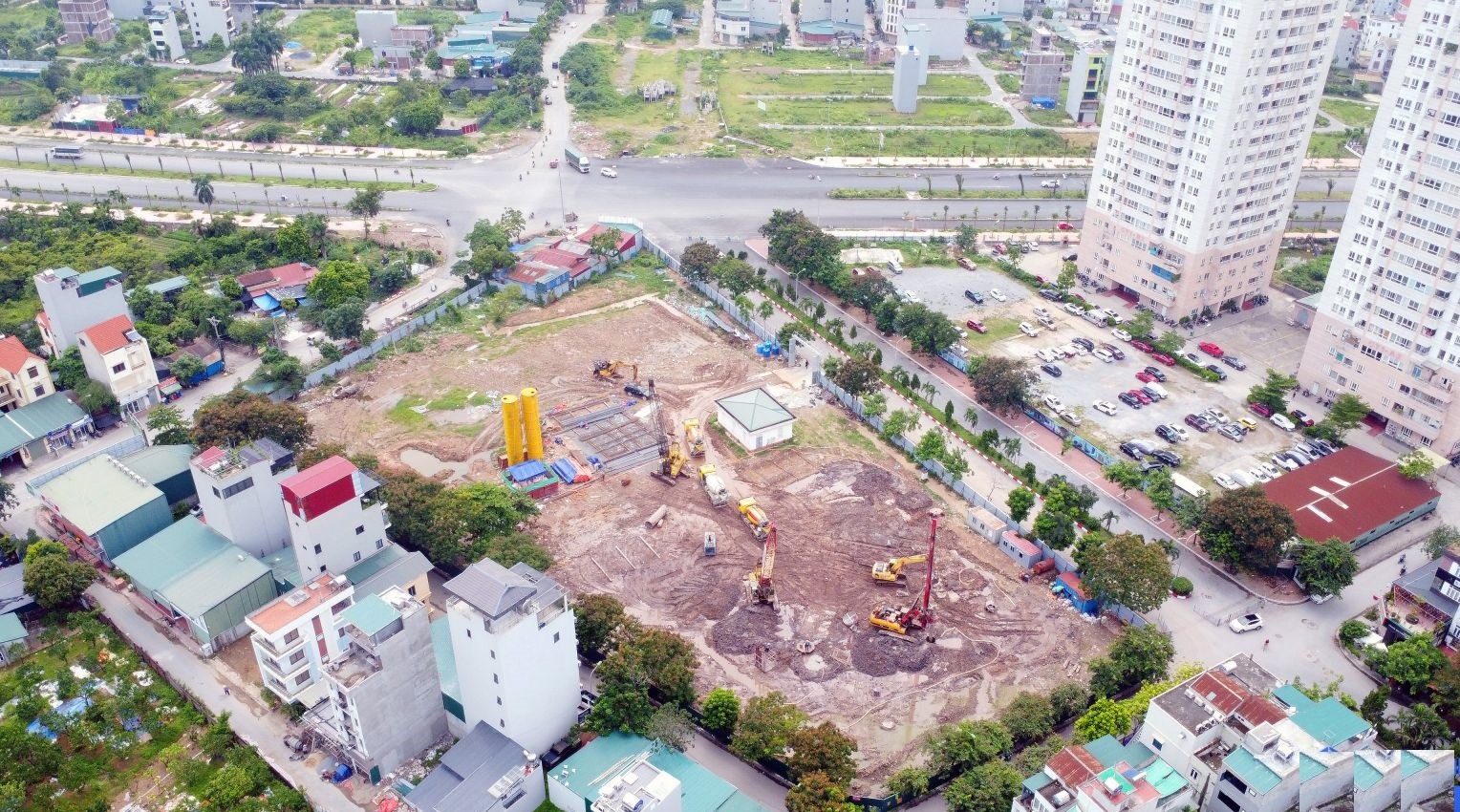 tiến độ thi công khu đô thị vân canh hoài đức