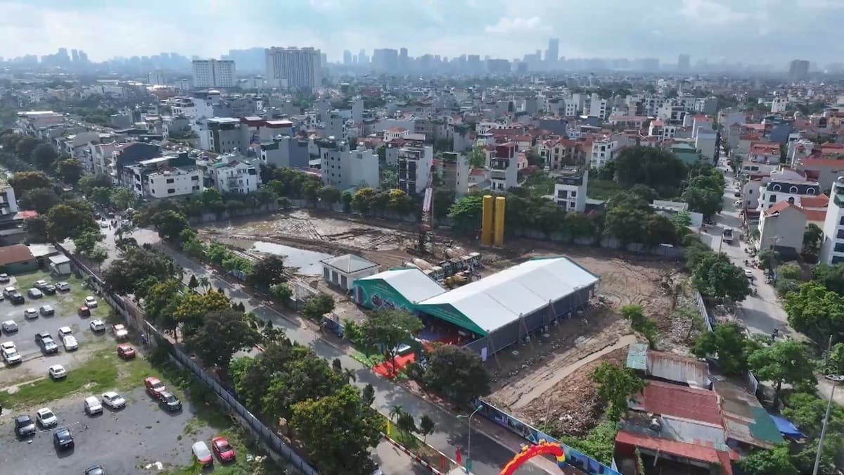 tiến độ thi công khu đô thị vân canh hoài đức