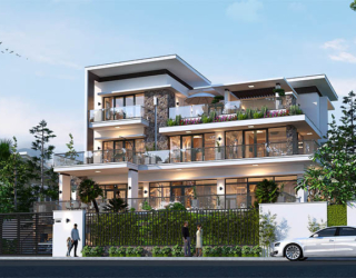 Dinh thự sân vườn hiện đại 3 tầng 1000m2 tại Bắc Ninh KT20115