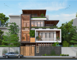 Thiết kế biệt thự hiện đại 4 tầng 800m2 tại Hà Nội KT23380