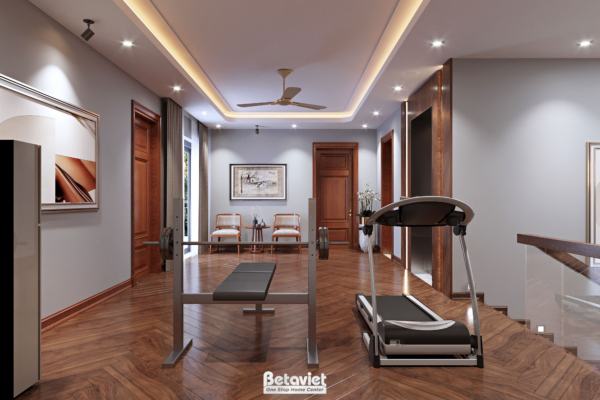 Không gian phòng tập gym biệt thự hiện đại NT23101