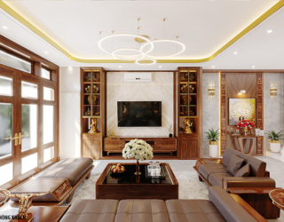 Thiết kế nội thất biệt thự phong cách hiện đại tại Hà Nội NT23111