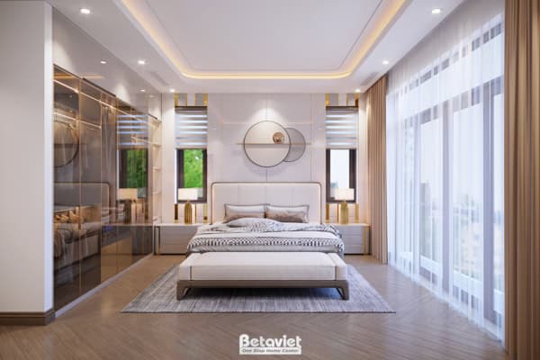Mẫu nội thất phòng ngủ hiện đại luxury NT22100