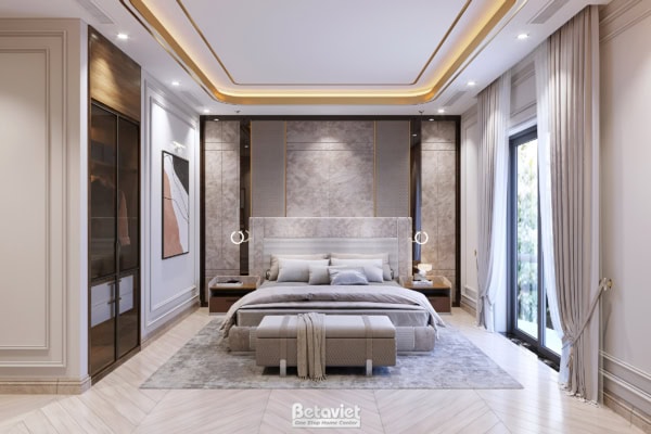 Mẫu nội thất phòng ngủ phong cách hiện đại NT22209