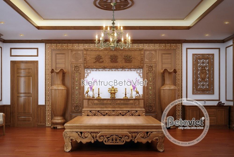 Mẫu phòng thờ biệt thự tân cổ điển KĐT Splendora NT20334A