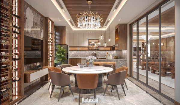 Mẫu thiết kế nội thất phòng bếp hiện đại NT22193