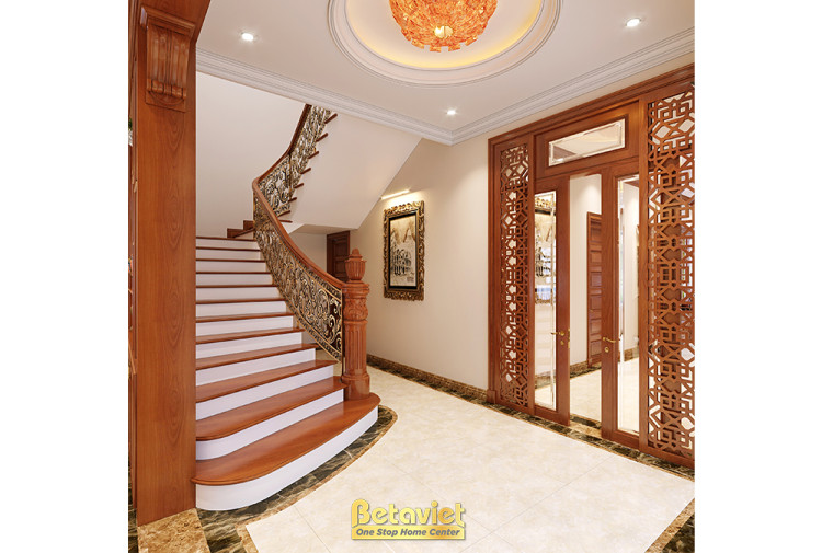 Mẫu thiết kế sảnh biệt thự tân cổ điển NT23072