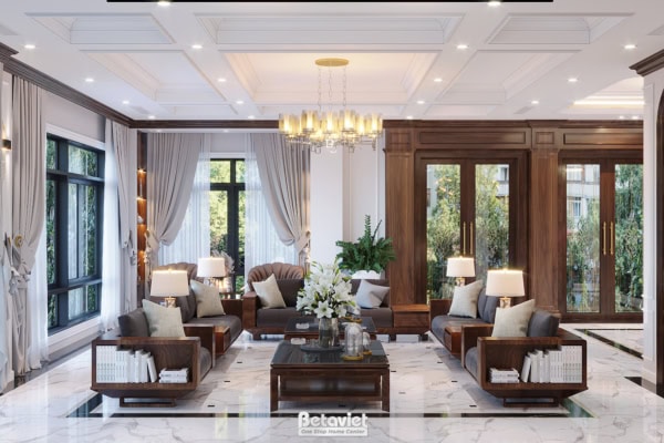 Nội thất phòng khách hiện đại KĐT Vinhomes Star City NT21180