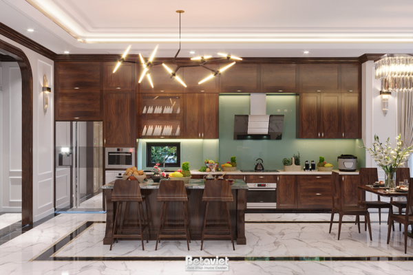Phòng bếp hiện đại biệt thự KĐT Vinhomes Star City NT21180