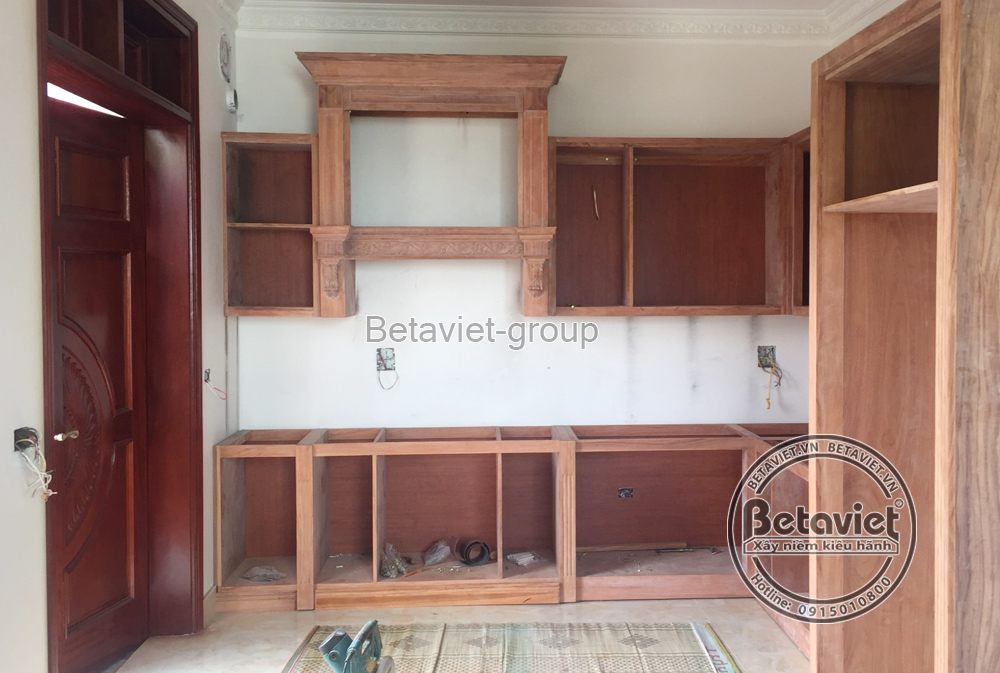 Mẫu thi công bếp ăn đẹp do đội ngũ Betaviet thi công thiết kế