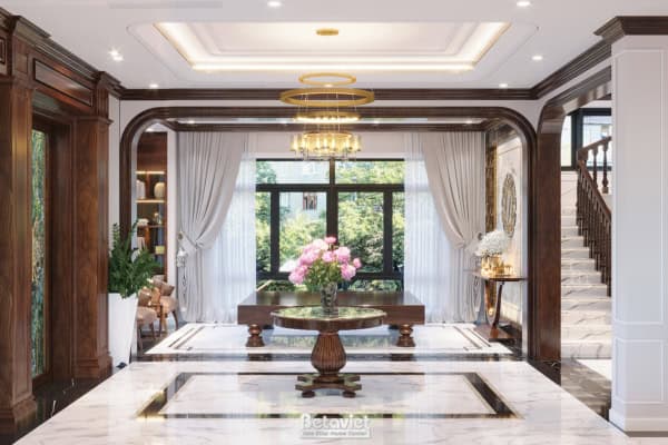 Thiết kế đại sảnh biệt thự hiện đại KĐT Vinhomes Star City NT21180
