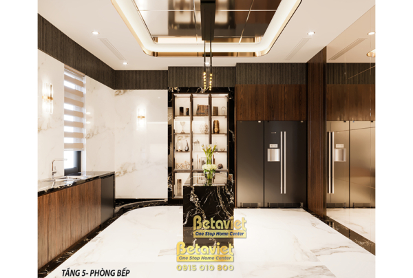 Thiết kế nội thất phòng bếp Indochine NT21194C