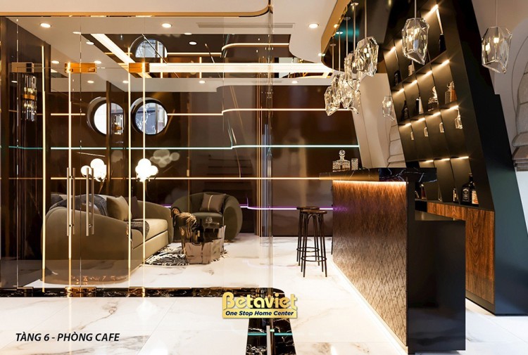 Thiết kế nội thất sảnh cà phê Art Deco NT21194D
