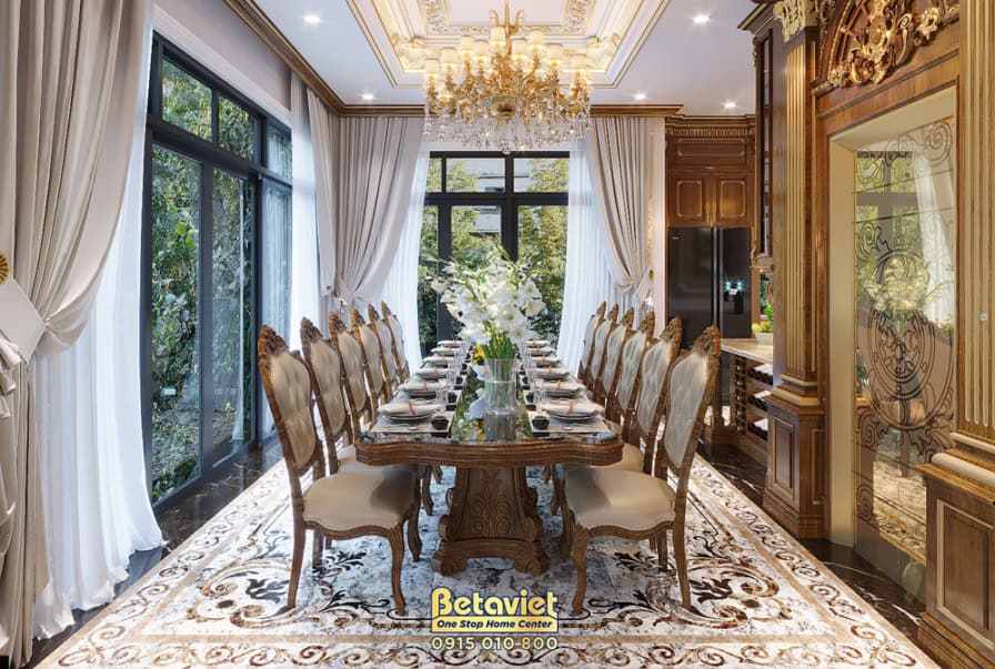 Thiết kế nội thất biệt thự cổ điển tại KĐT Vinhomes Star City NT22013
