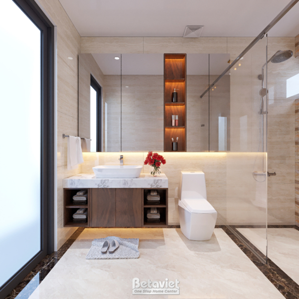 Thiết kế phòng tắm hiện đại tại Hòa Bình NT21156
