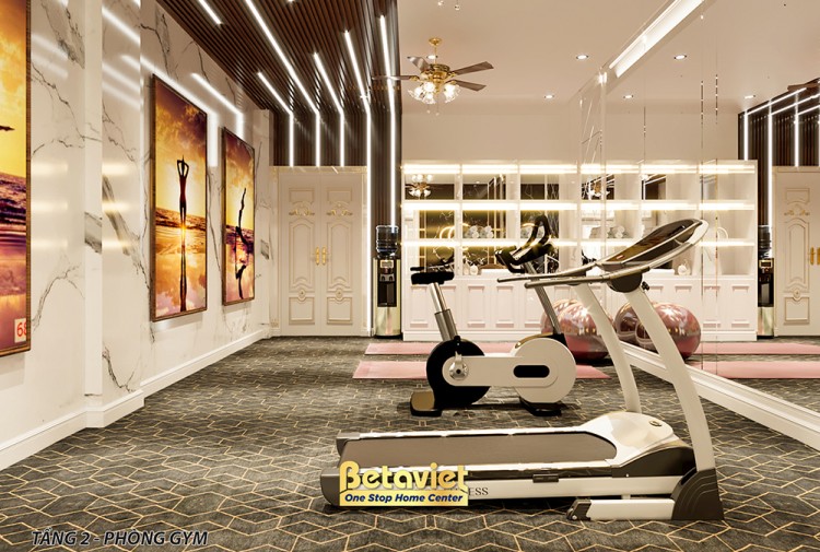 Thiết kế phòng tập gym hiện đại biệt thự NT22198