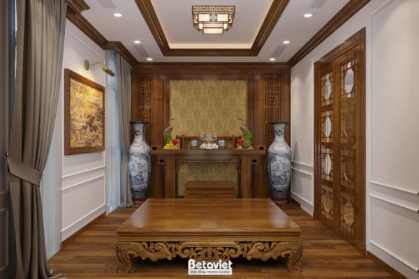Thiết kế phòng thờ truyền thống KĐT Vinhomes Star City NT21180