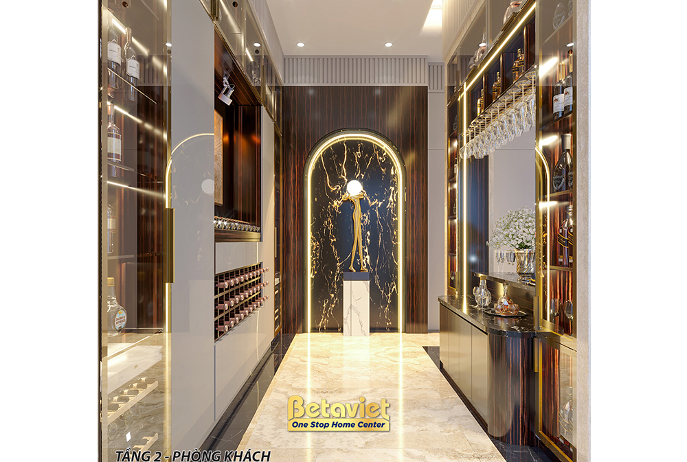 Thiết kế sảnh biệt thự hiện đại NT21194