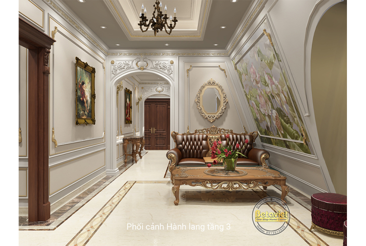 Thiết kế sảnh tầng biệt thự KĐT Ciputra NT22030