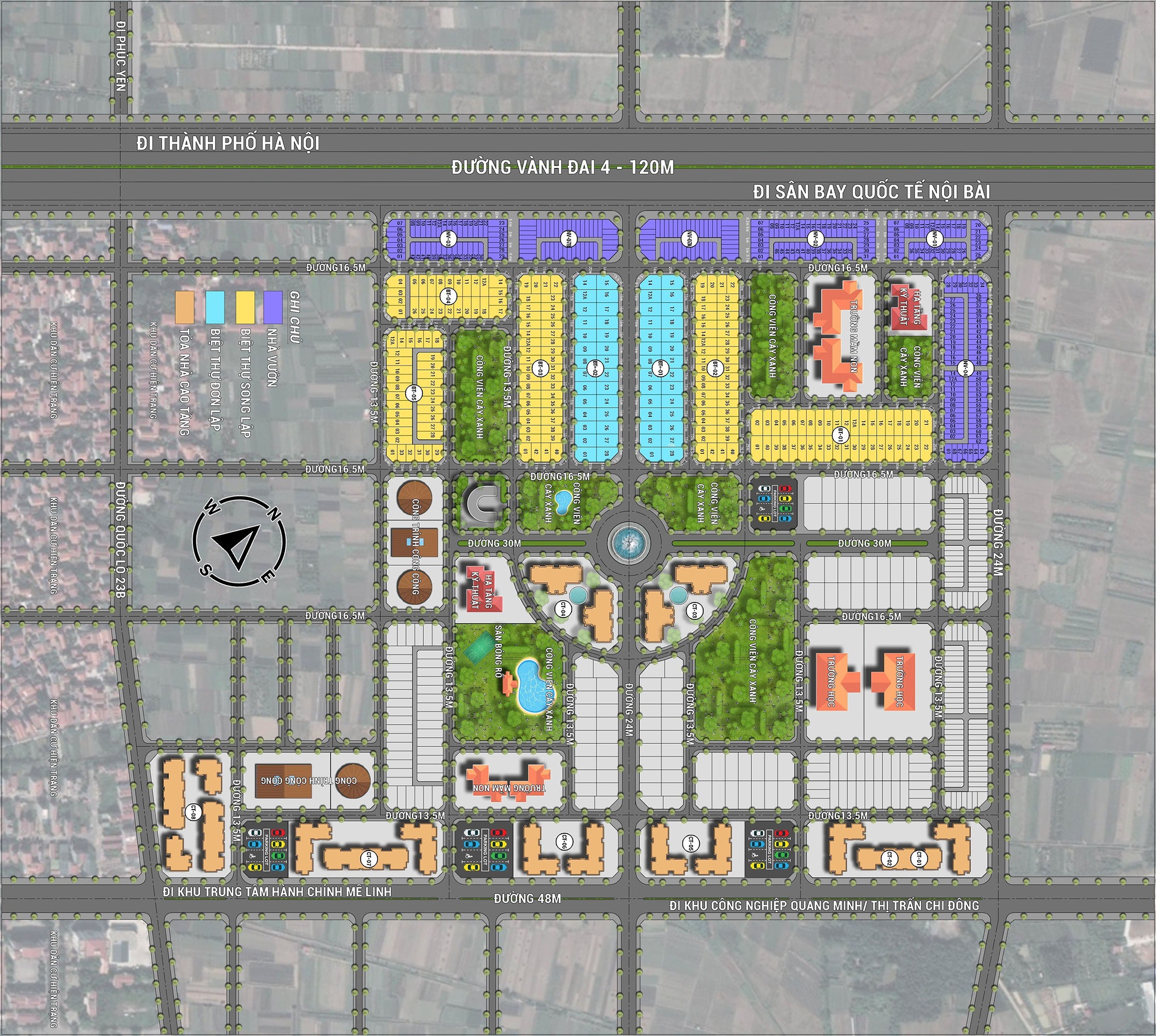 khu đô thị hud mê linh central