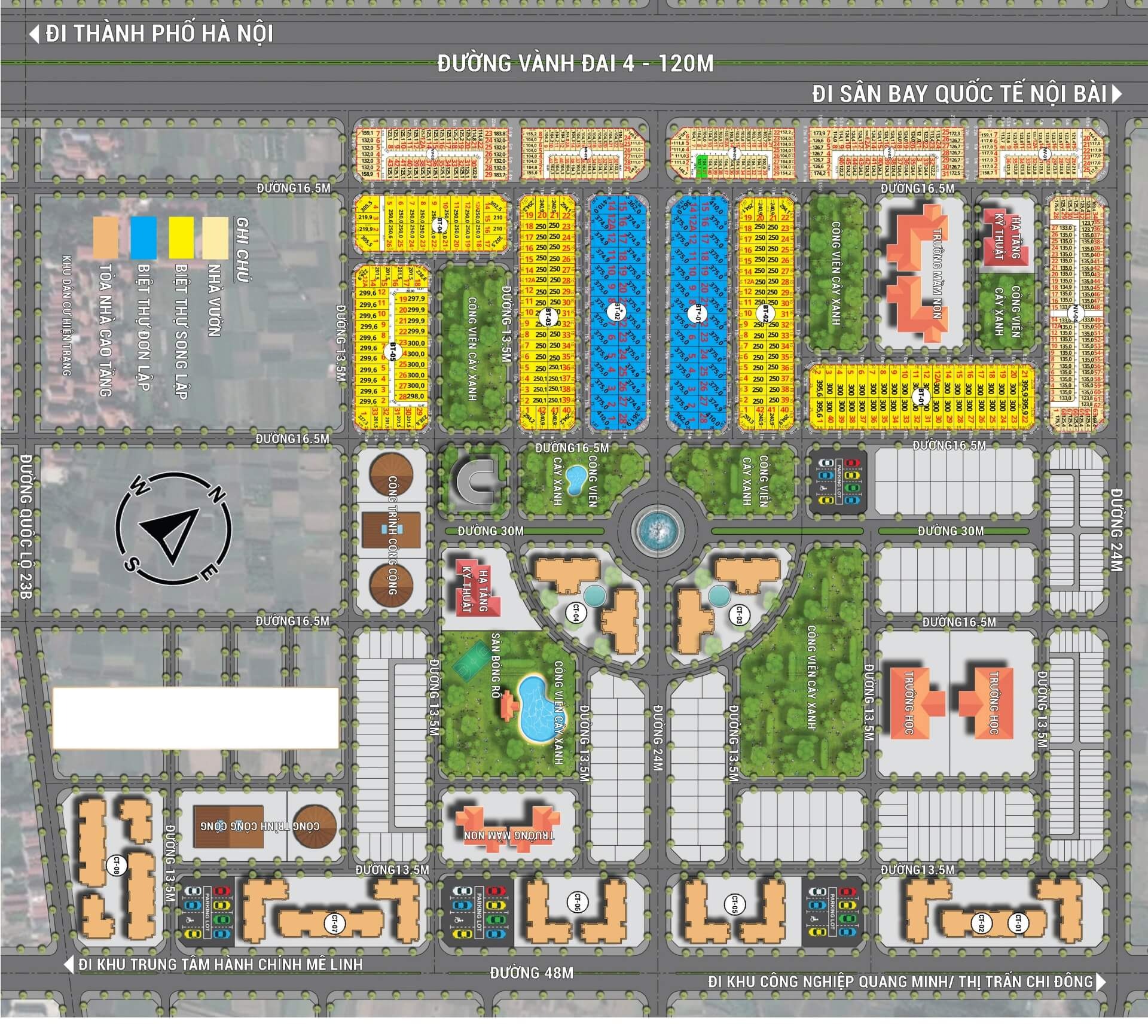 khu đô thị hud mê linh central