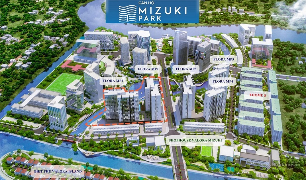 khu đô thị Mizuki Park