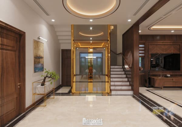 Mẫu sảnh tầng biệt thự hiện đại KĐT Minh Phương NT22140