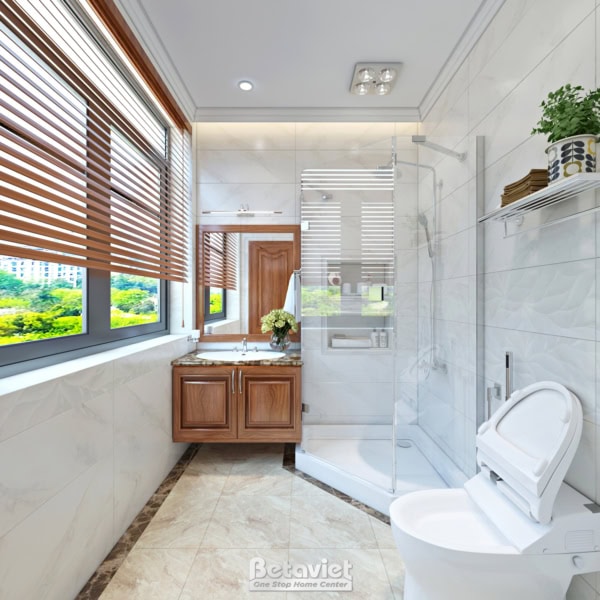 Mẫu thiết kế phòng tắm tân cổ điển KĐT Vinhomes Star City NT19129