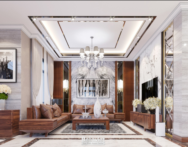 Nội thất phòng khách hiện đại KĐT Vinhomes Star City NT21045