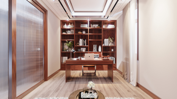 Nội thất phòng làm việc hiện đại KĐT Vinhomes Star City NT21045