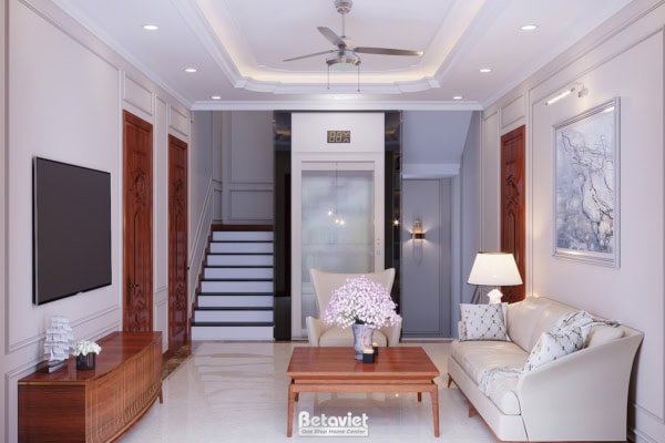 Phòng sinh hoạt chung biệt thự tân cổ điển KĐT Đại Dương NT22095