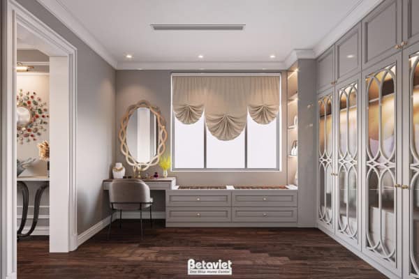 Thiết kế phòng thay đồ biệt thự Art Deco KĐT East Center NT21106