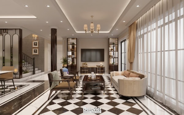 Nội thất phòng khách biệt thự hiện đại KĐT Park City NT23311