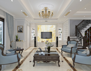 Mẫu thiết kế nội thất biệt thự Art Deco KĐT Gamuda Land NT18016