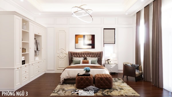 Thiết kế nội thất phòng ngủ phong cách Art Deco NT20105