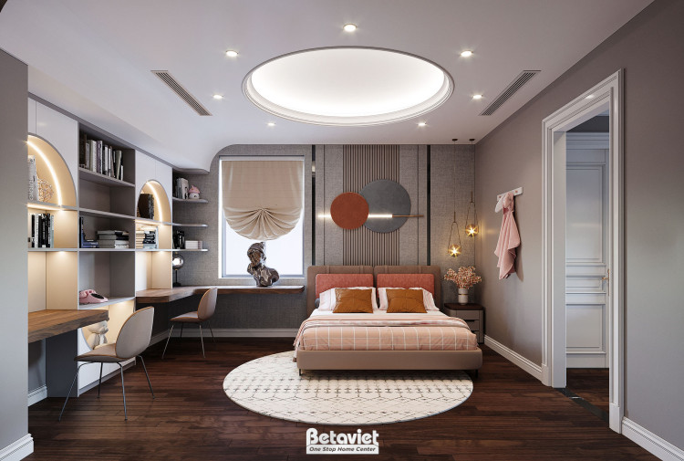 Thiết kế phòng ngủ trẻ em biệt thự Art Deco KĐT East Center NT21106