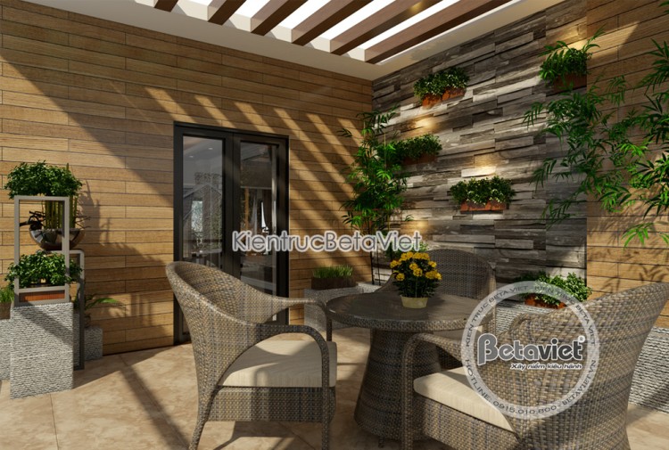 Thiết kế sân chơi tân cổ điển biệt thự NT17301