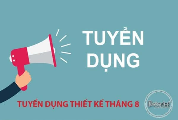 Beta Việt tuyển dụng thiết kế tháng 8–2019