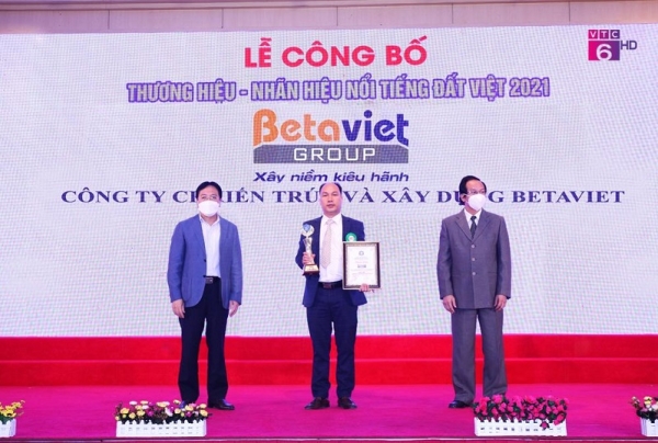 Betaviet Group được vinh danh Top 50 thương hiệu nổi tiếng đất Việt 2021