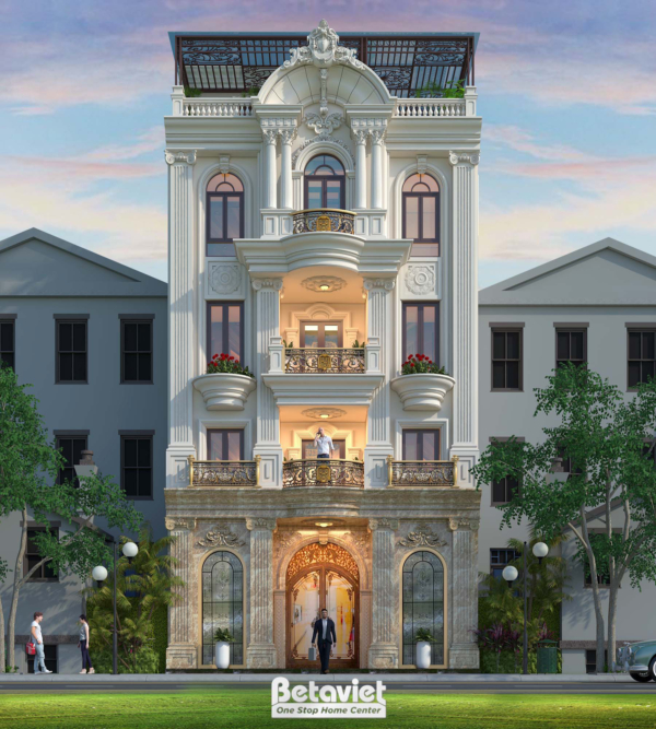 Nhà phố vừa ở vừa kinh doanh minh họa bố trí 1 trệt 2 lầu của Sunshine Residence Biên Hòa