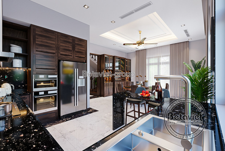 Thiết kế phòng bếp biệt thự KĐT Vinhomes Star City NT19130