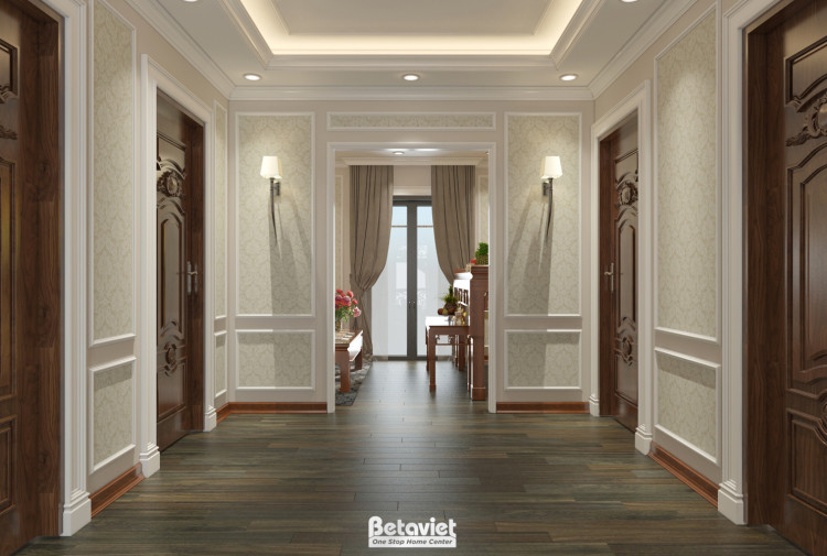 Thiết kế hành lang biệt thự Art Deco NT18109