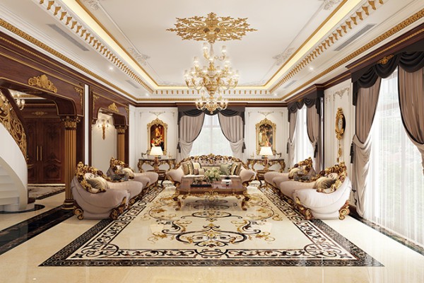 Giới thiệu các mẫu nội thất phòng khách Cổ điển sang trọng