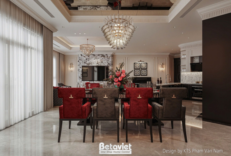 Mẫu thiết kế phòng ăn căn hộ hiện đại KĐT Royal City NT5003937A