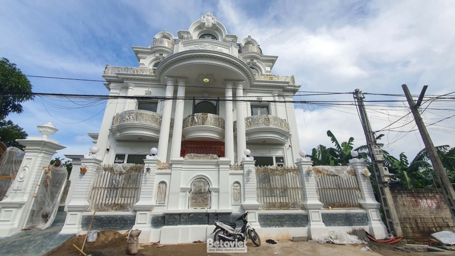 Thi công trọn gói dinh thự tân cổ điển 1300m2 tại Thanh Hóa – TC23082