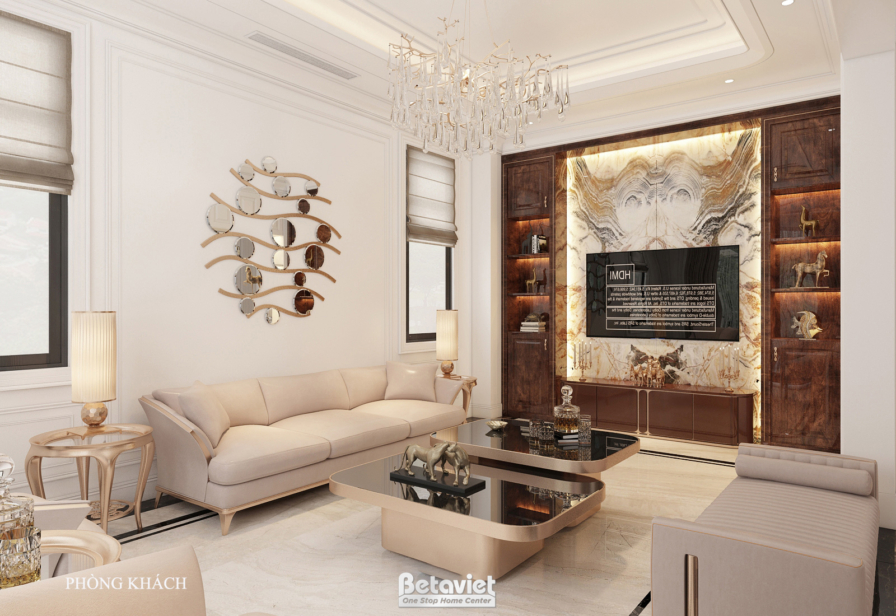 Mẫu nội thất biệt thự Art Deco KĐT Kita Capital Crown - Ciputra NT22052