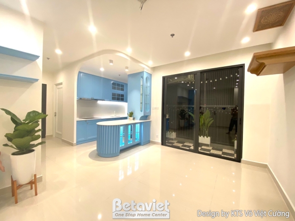 Thiết kế nội thất căn hộ 3 ngủ hiện đại tại Hà Nội NT24411