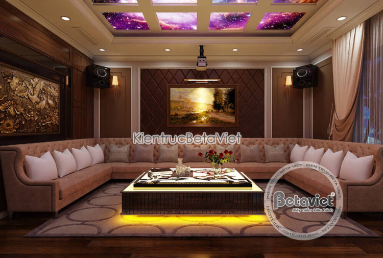 Thiết kế nội thất phòng karaoke biệt thự Art Deco NT19159